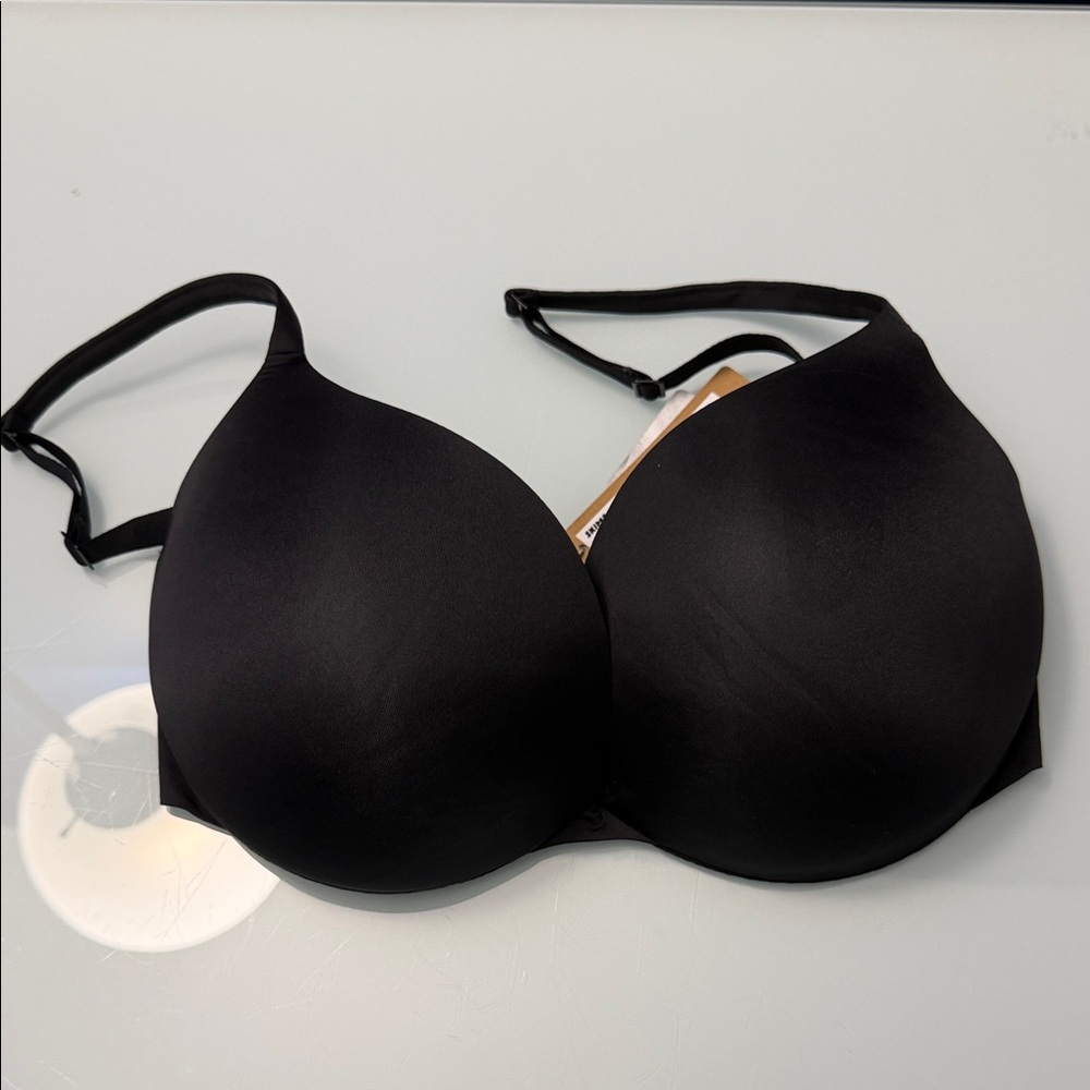 SKIMS Black Smooth Molded T-Shirt Bra